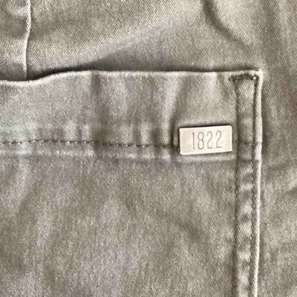 1822 Denim Women's Straight Wide Straight Leg Pants Size 8 Pockets Stretchy - Picture 8 of 10